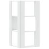 vidaXL Boekenkast 3-laags hoek 50x50x102 cm bewerkt hout wit