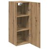 vidaXL Wandkast Artisan Eiken 34,5 x 34 x 90 cm Bewerkt hout
