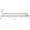 vidaXL Bedframe massief grenenhout wit 180x200 cm