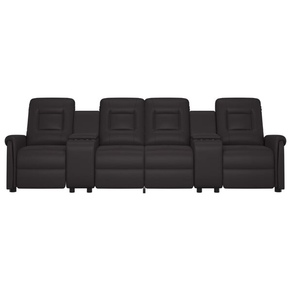 vidaXL Massagestoel 4-zits verstelbaar met bekerhouder zwart