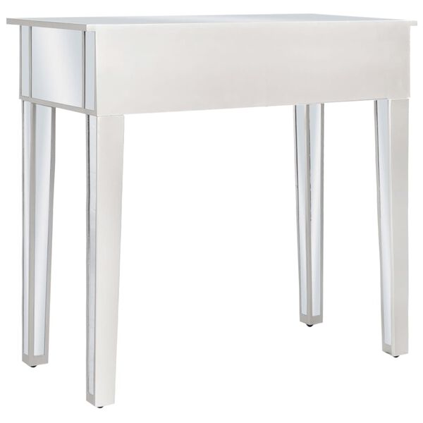 vidaXL Kaptafel gespiegeld met kruk MDF en glas