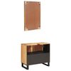 vidaXL Badkamer Sets met opslag 2 pcs Bruin Massief Mango Hout