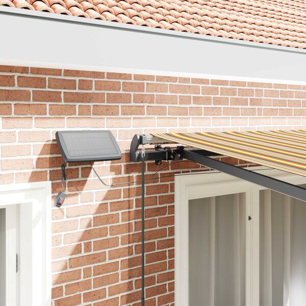 vidaXL Inklapbaar Zonnescherm Multikleur 350 x 250 cm Stof