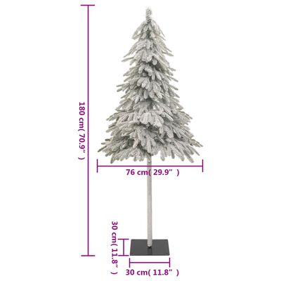 vidaXL Kunstkerstboom met 300 LED's en sneeuw 180 cm
