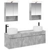 vidaXL Badkamerkastenset 5 pcs Betongrijs 50 x 14,5 x 70 cm