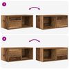 vidaXL Tv-meubels 2 st 60x31x25,5 cm bewerkt hout oud houtkleurig