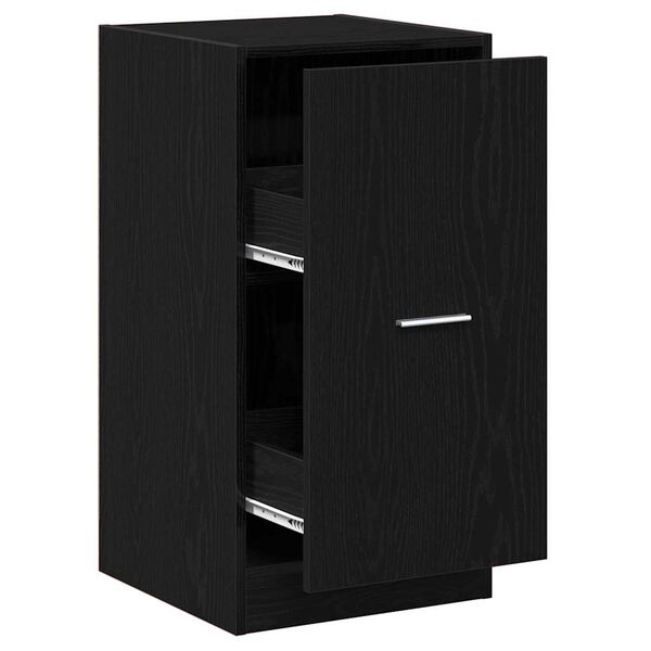 vidaXL Apothekerskast Zwart eiken 40 x 41 x 77.5 cm Bewerkt hout
