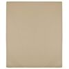 vidaXL Hoeslaken jersey 90x200 cm katoen taupe