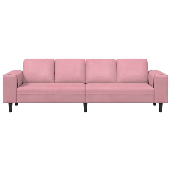 vidaXL Woonkamer Bank Roze 250 x 77 x 76 cm
