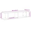 vidaXL Wandplanken 2 st 90x18x20 cm spaanplaat zwart eikenkleurig