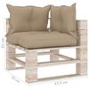 vidaXL 8-delige Loungeset met kussens pallet grenenhout