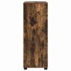 vidaXL Badkamer Kast Gerookt eiken 72,5 x 36,5 x 100 cm Bewerkt hout