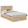 vidaXL Bedframe Sonoma Eiken Ingenieurshout