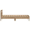 vidaXL Bedframe Artisan Eiken 193 x 95 x 88 cm Bewerkt hout