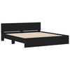 vidaXL Bedframe met hoofdeinde zwart 180x200 cm