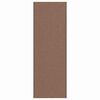 vidaXL Deurmat Bruin en zwart 120 x 350 cm 100% Polyamide