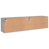 vidaXL Tv-meubels 2 st wandgemonteerd 80x30x41 cm betongrijs