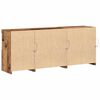 vidaXL LED Sideboard Oudhout 162 x 37 x 67 cm Bewerkt hout