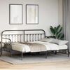 vidaXL Bedframe voor een daybed Zwart 100 x 200 cm Gepoedercoat staal