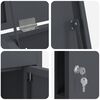vidaXL Pakket inwerp box met slot Antraciet 44,5 x 29 x 110,5 cm Staal