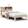 vidaXL Bed met boekenkast zonder matras massief grenenhout 100x200 cm