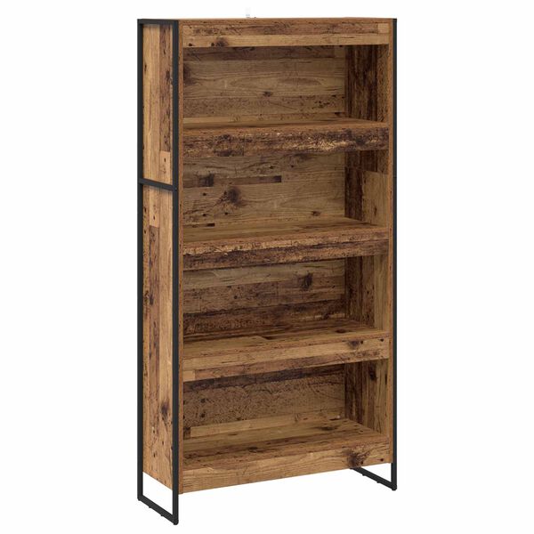 vidaXL Boekenkast 2 pcs Oud Hout 80 x 30 x 155 cm Bewerkt hout