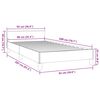 vidaXL Bedframe met hoofdeinde zonder matras 90x200 cm wit
