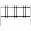 vidaXL Tuinhek BOXTEL met stalen boog aan de bovenkant 181x100 cm zwart
