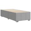 vidaXL Bedframe zonder matras 90x200 cm stof lichtgrijs
