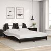 vidaXL Bedframe "Viana" zonder matras kunstleer zwart en wit 160x200 cm