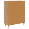 vidaXL Dressoir Artisan Eiken 69,5 x 34 x 90 cm Bewerkt hout