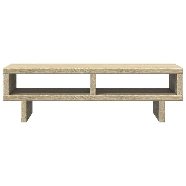 vidaXL Monitorstandaard 50x27x15 cm bewerkt hout sonoma eikenkleurig