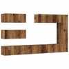 vidaXL 7-delig Tv-meubelset wandmontage bewerkt hout oud houtkleurig