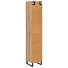 vidaXL Highboard Artisan Eiken 34,5 x 34 x 180 cm Bewerkt hout