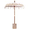 vidaXL Balinese parasol met basis Cr&egrave;me 185 x 185 x 260 cm