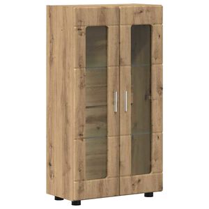 vidaXL Dressoir FLORIN Artisan Eiken 55,5 x 29 x 103 cm Bewerkt hout