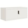 vidaXL Archiefkast 90x40x40 cm staal wit