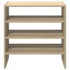 vidaXL Schoenenrekken 2 st stapelbaar 60x30x30,5 cm sonoma eikenkleur