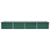 vidaXL Plantenbak verhoogd 320x80x45 cm gegalvaniseerd staal groen