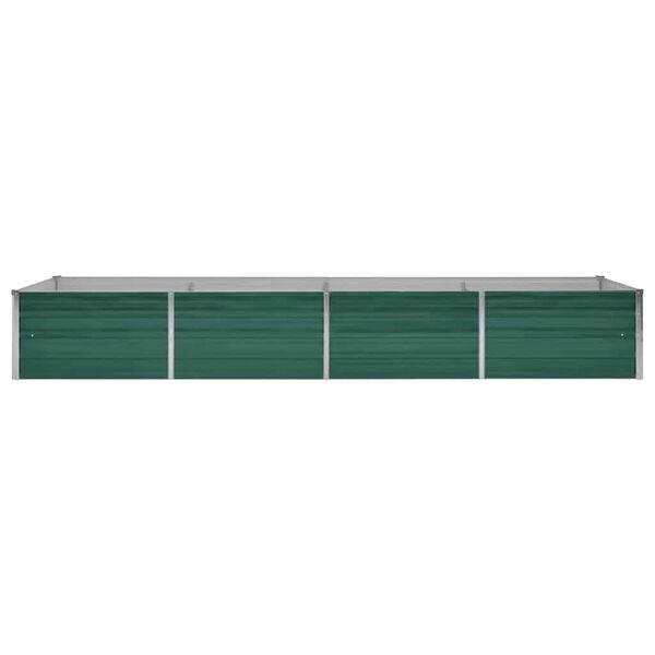 vidaXL Plantenbak verhoogd 320x80x45 cm gegalvaniseerd staal groen