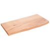 vidaXL Wandschap 60x30x2 cm behandeld massief eikenhout lichtbruin