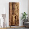 vidaXL Highboard Oud Hout 69,5 x 34 x 180 cm Bewerkt hout
