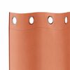 vidaXL Zwart-out Gordijnen met Ringen 2 pcs Terracotta 245 x 140 cm