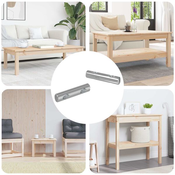 vidaXL Moer 2 pcs Verzinkt 60 x 12 mm IJzer