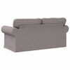 vidaXL Bank Taupe 215 x 82 x 80 cm Stof
