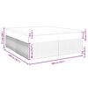 vidaXL Boxspring met matras stof zwart 200x200 cm