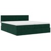 vidaXL Ottoman bed met matrassen 200x200cm fluweel donkergroen