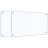 vidaXL Spatschermen keuken 2 st 70x40 cm gehard glas transparant