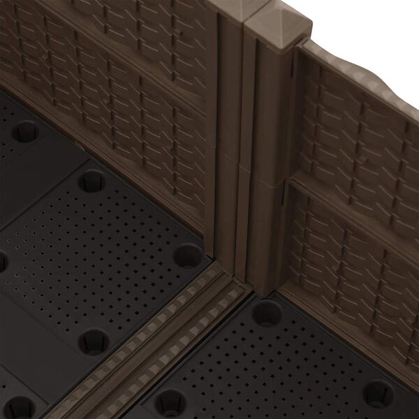 vidaXL Plantenbak verhoogd 80x80x38 cm polypropyleen