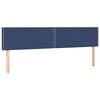 vidaXL Boxspring met matras stof blauw 120x190 cm